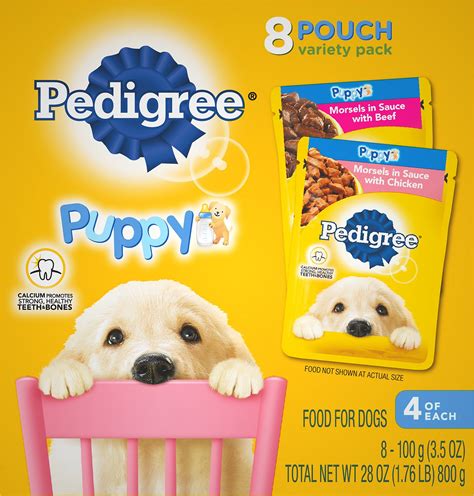 Selection of 3 products from. Pedigree Puppy Variety Pack Morsels in Sauce with Beef ...