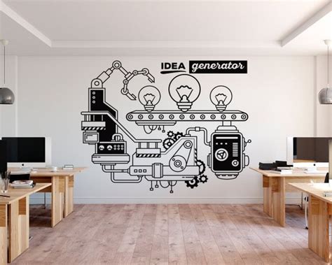 Idea Generator Office Walls Office Wall Decal Office Etsy