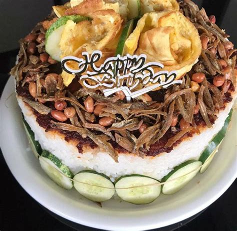 Nasi Lemak Birthday Cake Nasi Lemak Lover Ocean Cake The Idea To