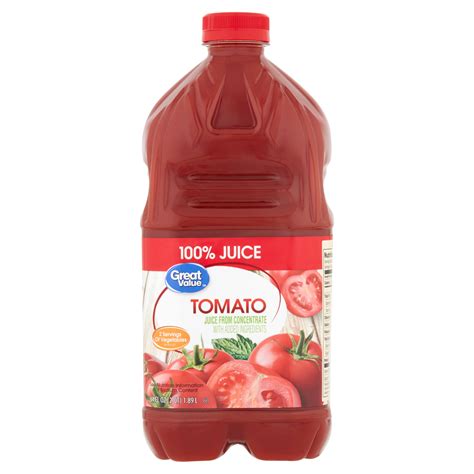 Great Value Tomato 100 Juice 64 Fl Oz