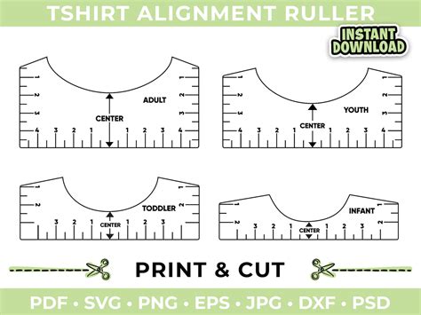 Printable Tshirt Ruler - Printable Templates
