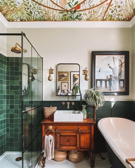 Bohemian Decors On Instagram Via Cosiesthome⁠⠀ This Bathroom Is So