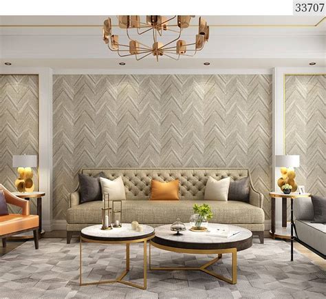 Modern Minimalist Non Woven Grey Wood Grain Wallpaper Nordic Style Living Room Bedroom Imitation