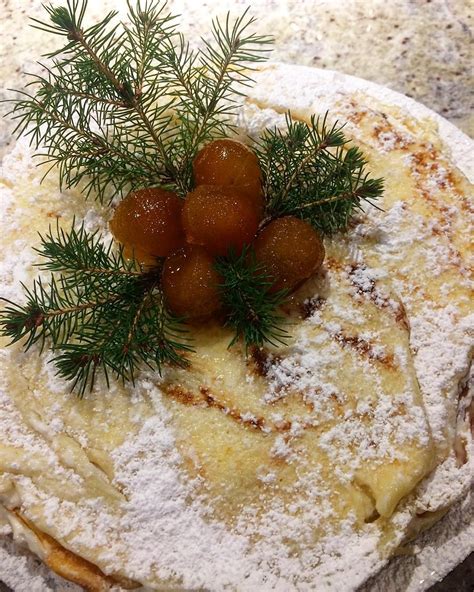 Ina garten is the author of the barefoot contessa cookbooks and host of. Christmas Eve dessert of home made candied kumquat almond crepe cake was worth the time ...