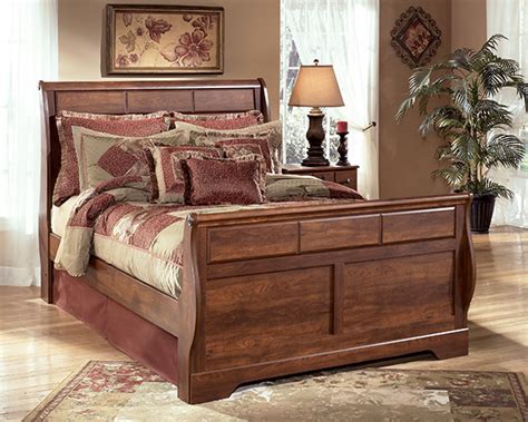 Timberline Queen Sleigh Bed By Ashley Marjen Of Chicago Chicago