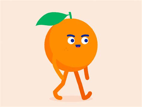 Гифки и гиф анимация, gif. Fresh Orange by Luke Roberts for Hiwow on Dribbble