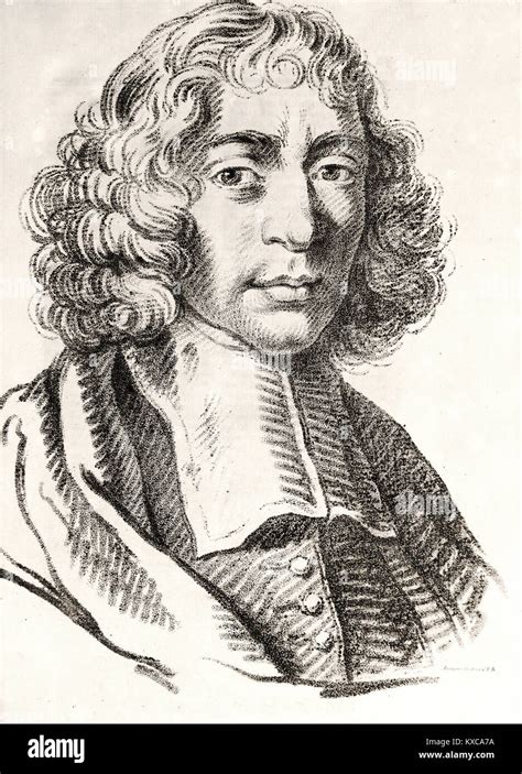 Portrait Of Benoît Spinoza Baruch Despinoza Philosopher French