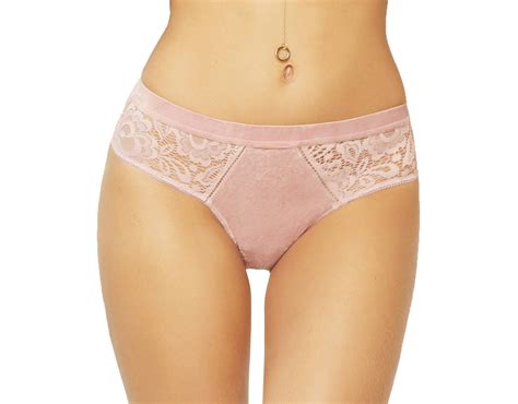 Lacy Line Sexy Velvet And Lace Cheeky Panties With Back Keyhole