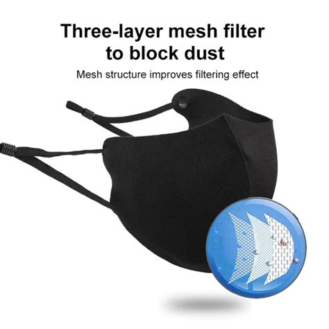 Black Anti Dust Mask Pm Breathing Filter Valve Face Mouth Review Luxclout Com Dust Mask