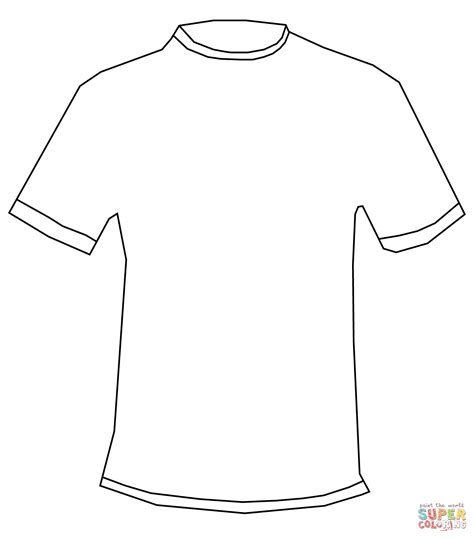 T Shirt Coloring Page Free Printable Coloring Pages With Printable