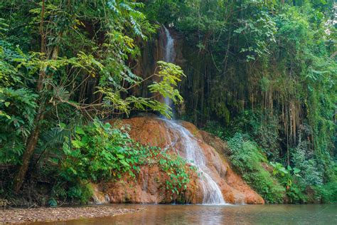 Beautiful Waterfall In Rainforest Stock Photo Containing Amazing And