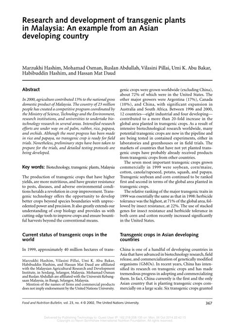 Latin america and the caribbean africa. (PDF) Research and Development of Transgenic Plants in ...