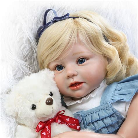 Real Dolls Lifelike Girl Silicone Reborn Baby Dolls Large Size 70cm