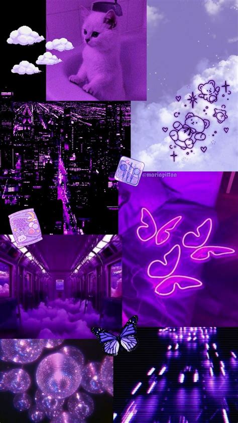 Aesthetic Purple Neon Wallpapers Wallpaper Cave