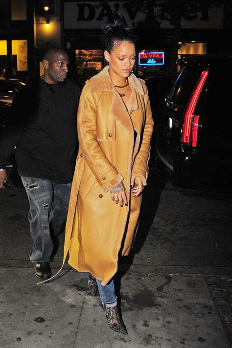 Rihanna Spends The Night Out In New York City Wearing The Winter Coat