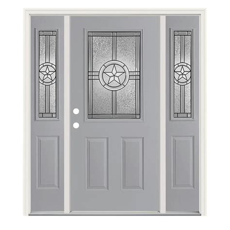 Steel Single Door With Sidelights Front Doors At