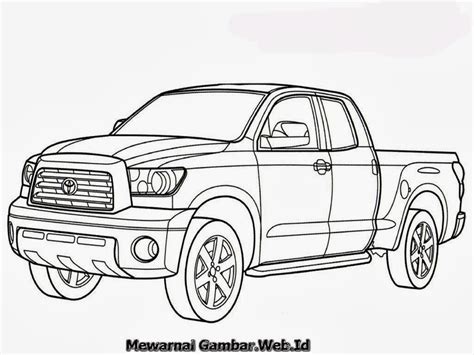 Gambar Mewarnai Gambar Sketsa Transportasi Mobil Truk 1 Diwarnai Anak