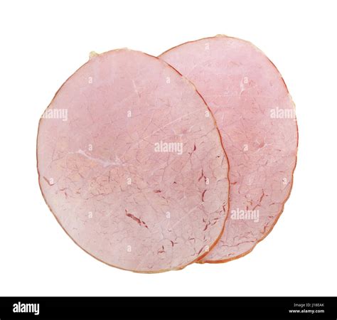 Sliced Meat Isolated Stock Photo Alamy