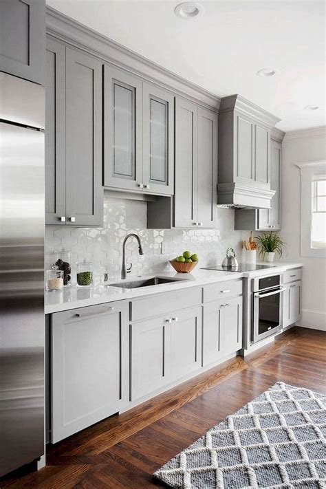 25 Ways To Style Grey Kitchen Cabinets Grey Kitchen Designs Shaker