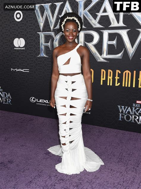 Lupita Nyongo Sexy Seen Flaunting Her Stunning At The Black Panther Wakanda Forever Premiere In