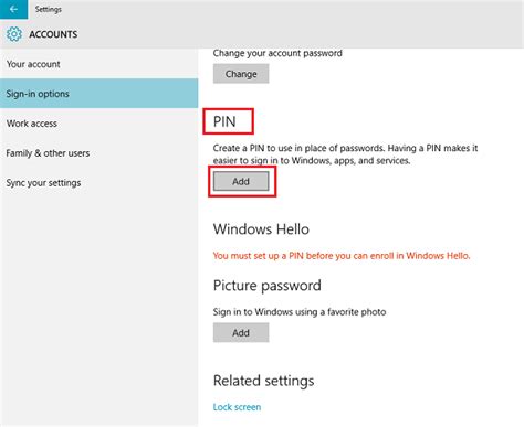 Windows 10 Sign In Password Pin Picture Password