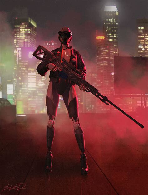 Artstation Naomi Tony Skeor Cyberpunk Aesthetic Neon Noir