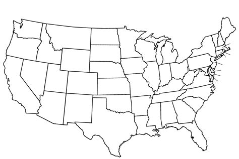 Printable Map Of The Us