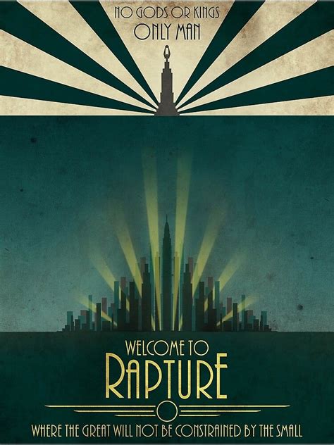 Bioshock Rapture Adv Poster Poster By Lemondeourien Redbubble Bioshock Rapture Bioshock