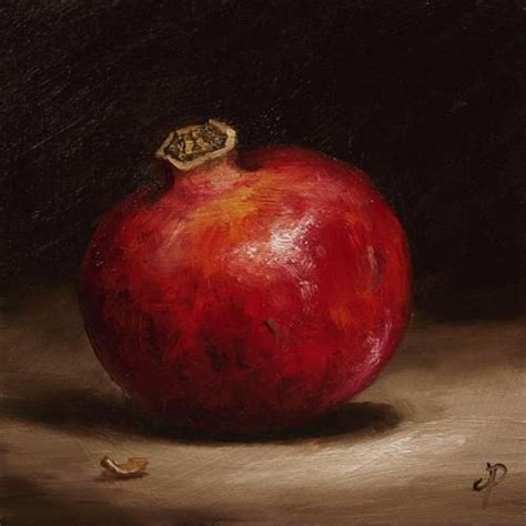 Daily Paintworks Pomegranate Original Fine Art For Sale Jane
