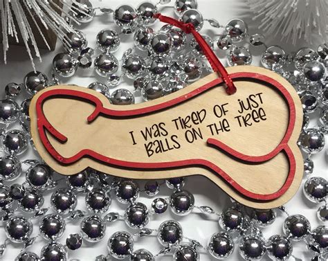 adult nsfw t for him christmas male penis ornament tired etsy