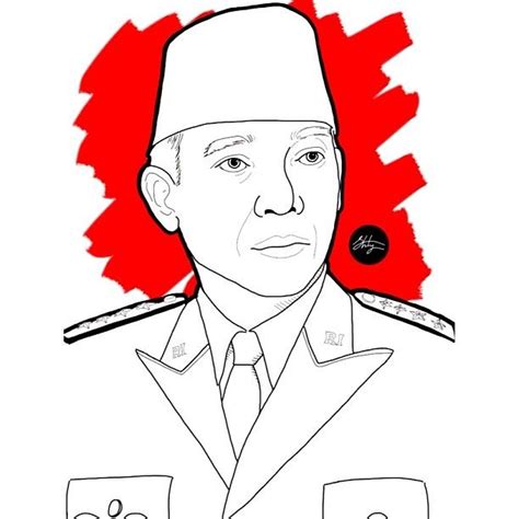 Cara Menggambar Sketsa Wajah Soekarno Free Image Download