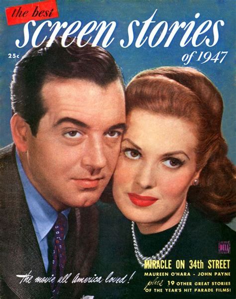 Maureen O Hara Magazine Covers John Payne And Maureen O Hara The Best Screen Stories