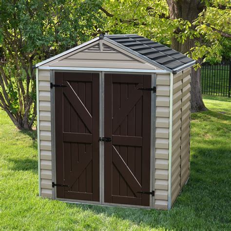 You can use them to keep you tools and equipment safe and. SkyLight 6 ft. W x 5 ft. D Plastic Storage Shed in 2020 ...