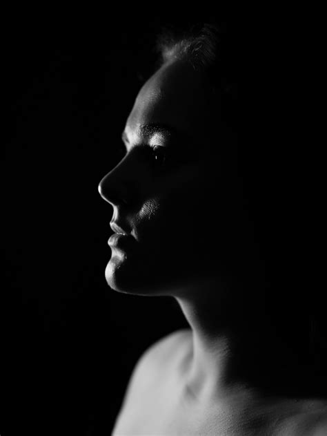 Black And White Shadow Portrait Photos Download The Best Free Black