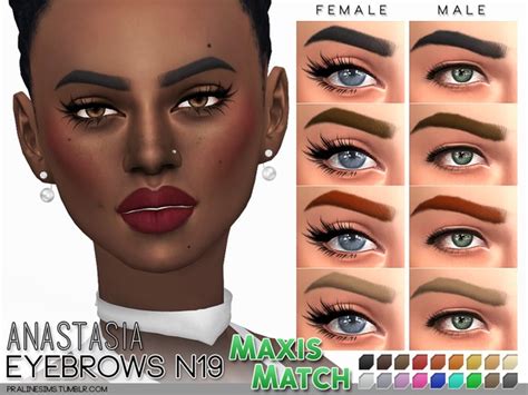Maxis Match Eyebrow Pack N02 By Pralinesims At Tsr Sims