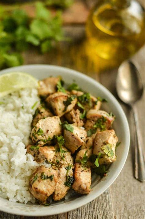 1 chicken breast half with 1 tablespoon lime butter: Cilantro Lime Chicken 09 | Midlife Healthy Living