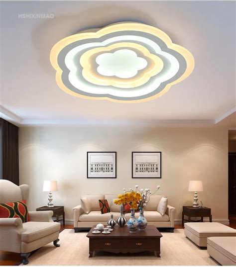 Artistic Personality Ultra Thin Living Room Ceiling Lamp Led Dimming