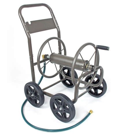 Liberty Garden Four Wheel Hose Cart With Solid Tires 871 S The Home Depot