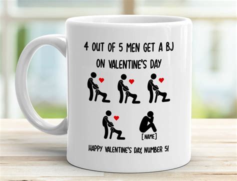 Personalized Naughty Valentines Day Coffee Mug Gift For Him Etsy