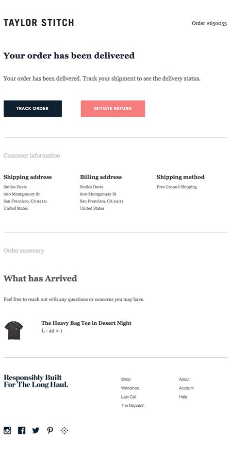 13 Order Confirmation Email Template And Subject Line Examples