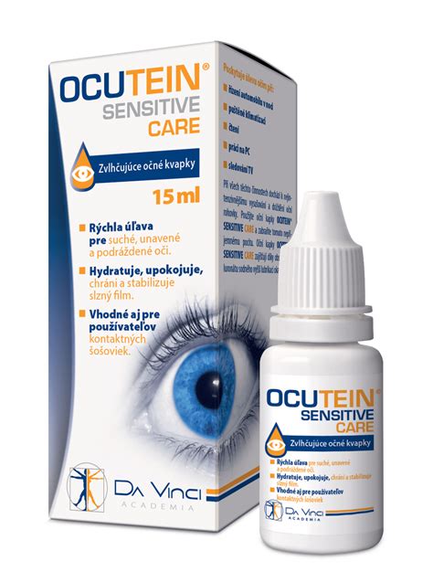 Ocutein SENSITIVE CARE očné kvapky 15ml DaVinci - zlekarne.sk