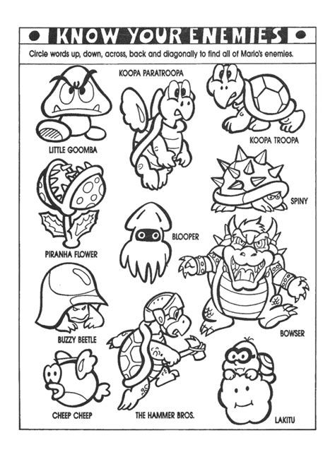 Handle easy or hard coloring sheet of coloring pages mario kart. Super Mario Bros Characters Coloring Pages - Coloring Home