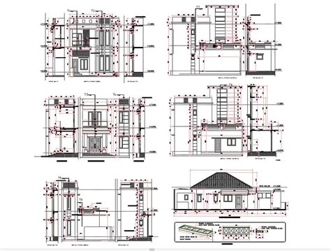 Construction House Layout Plan Working Drawing Dwg Fi