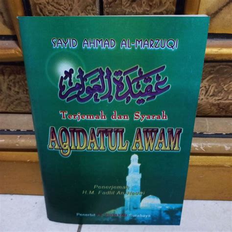 Jual Terjemah Aqidatul Awam Kitab AQIDATUL AWWAM Buku Tauhid Terpopuler