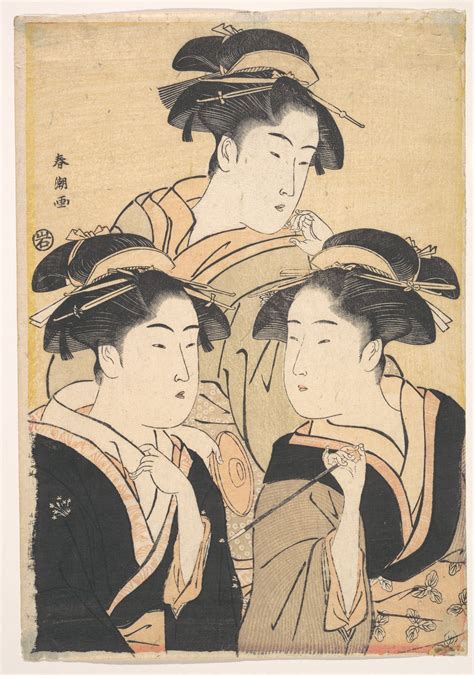Katsukawa Shuncho Three Beauties Metropolitan Museum Of Art Ukiyo E Search