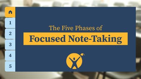 5 Phases Of Focused Note Taking