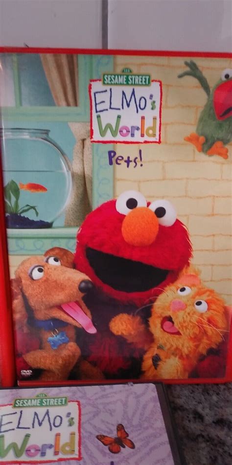 Sesame Street Elmos World Lot Of 5 Dvd Opposites Springtime Pets