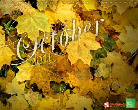 Desktop Wallpaper Calendar: October 2011 — Smashing Magazine