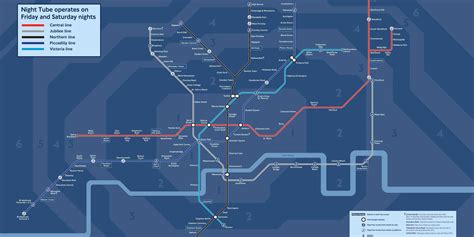Official Map Of London 24 Hour Tube Lines Launching In September 2015