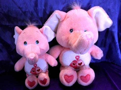 2 Tall Plush Pink Care Bear Cousins Lotsa Heart Elephants Ebay